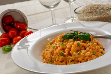 Red risotto