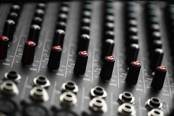 Music mixer desk