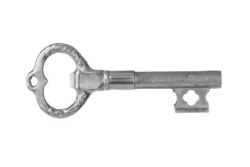 Retro silver key