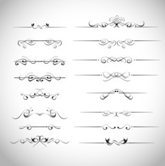 collection of page dividers and ornate headpieces