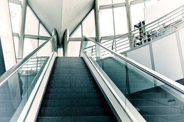 Modern escalator background