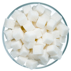 Sugar on white