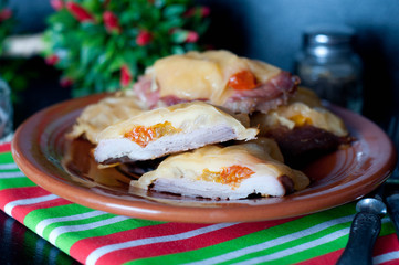 Chicken Grill on the Wooden Table