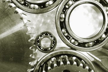 ball-bearings and gears, aerospace engineering parts