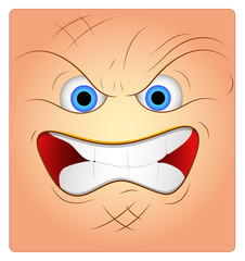 Aggressive Face Box Smiley