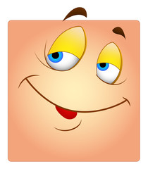 Satisfied Happy Face Box Smiley