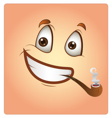 Happy Face Smoking Box Smiley