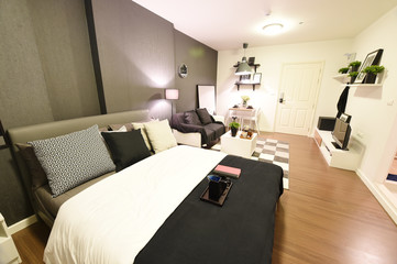 interior of condominium room or bedroom