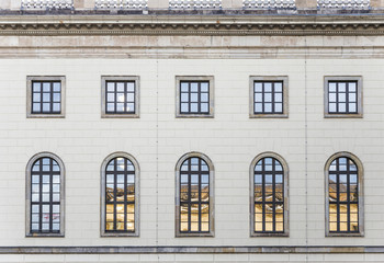 historic  facade of Humboldt university in Berlin from 1810