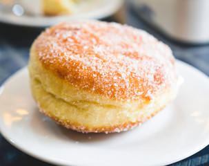 Donut on plate