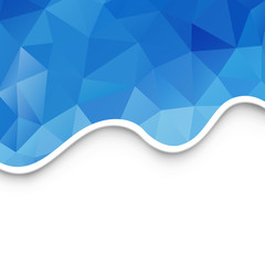 Abstract geometric blue background