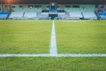 white stripe on grass