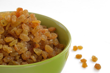 raisins is a ceramic plate