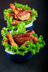 Grilled chicken wings