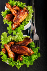 Grilled chicken wings