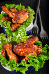Grilled chicken wings
