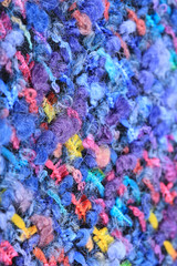 wool black with colored speckles