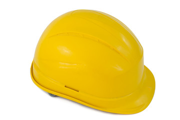 Fototapeta premium Protective hard hat isolated on white background