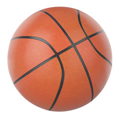 3d Basketball ball isolated on a white background.