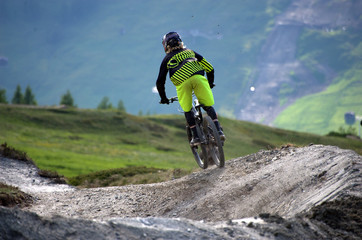 downhill