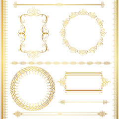 gold frame set