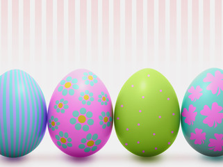 Colorful Easter eggs