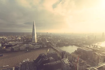 Foto op Canvas Luchtfoto van Londen met The Shard wolkenkrabber © william87