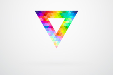 Triangle Color Palette Guide Spectrum Vector