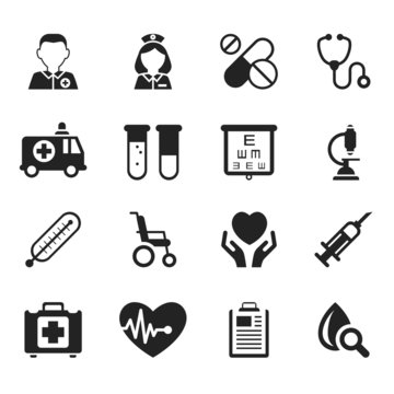 Medical icons vector