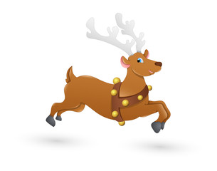 Blitzen Christmas Reindeer Running