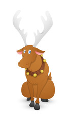 Funny Dasher Christmas Reindeer