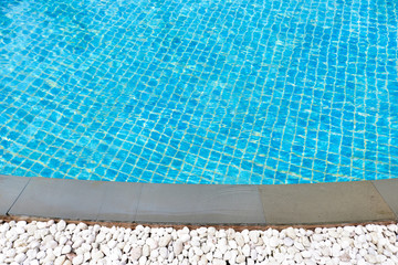 Fototapeta na wymiar The edge of Swimming pool