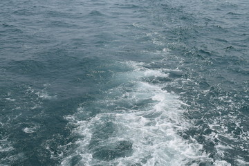 Fototapeta premium Tail of the sea from the speed boat