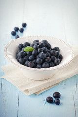 Fresh blueberries