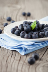 Fresh blueberries