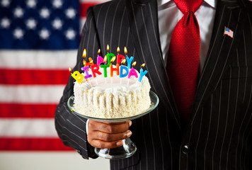 Politician: Cake with Birthday Candles