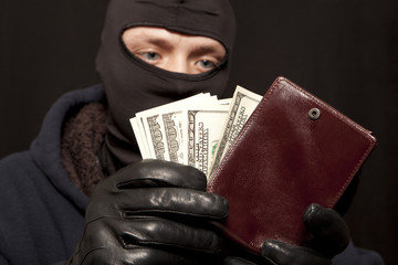 Thief with a purse