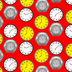 Seamless pattern clock