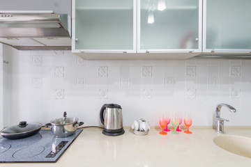 Kitchen interior closeup