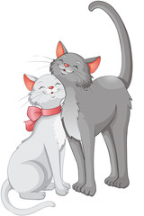 Schmusekatzen Pärchen