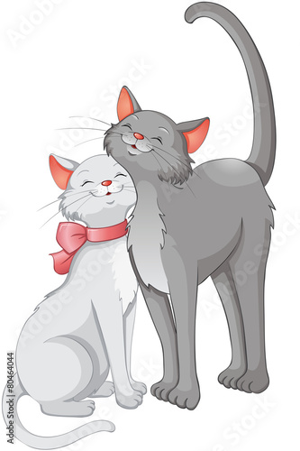 "Schmusekatzen Pärchen" Stockfotos und lizenzfreie Vektoren auf Fotolia