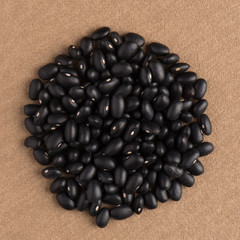 Circle of black beans
