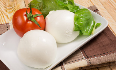 mozzarella and tomatoes