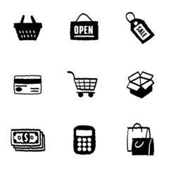 Shopping Icons Set and Signs