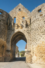 Fototapeta na wymiar Porte des Tours (Tower Gate) of Domme, Dordogne (France)