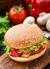 Vegetarian burger