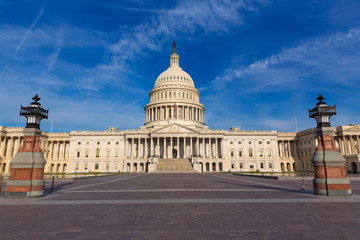 Fototapeta na wymiar Capitol building Washington DC east facade US