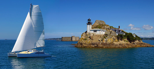 navigation dans la baie de Morlaix