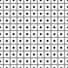 abstract black and white technical seamless pattern eps10