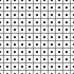 abstract black and white technical seamless pattern eps10